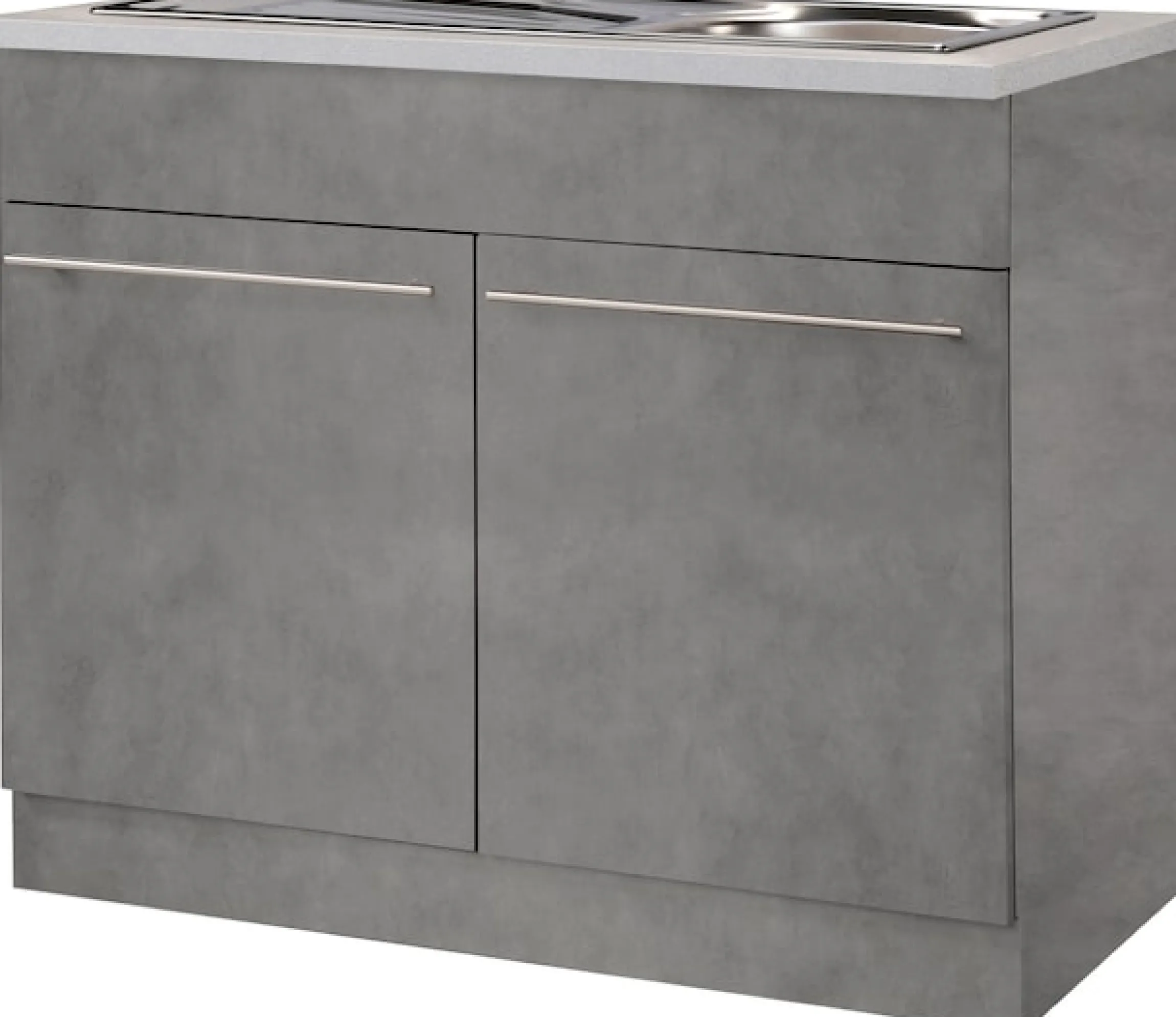 wiho Küchen Spülenschrank »Chicago« 100 cm breit, inkl. Einbauspüle aus Edelstahl