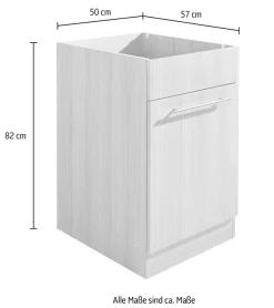 wiho Küchen Spülenschrank »Filo« 50 cm breit, ohne Arbeitsplatte