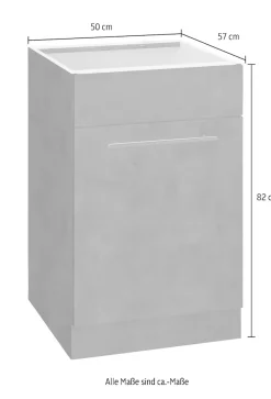 wiho Küchen Spülenschrank »Flexi2« Breite 50 cm