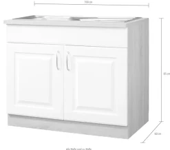 wiho Küchen Spülenschrank »Tilda« 100 cm breit