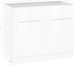wiho Küchen Spülenschrank »Unna« 100 cm breit, ohne Arbeitsplatte