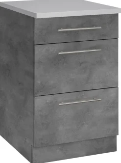 wiho Küchen Unterschrank »Cali« 50 cm breit, mit 2 großen Auszügen