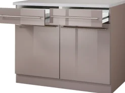wiho Küchen Unterschrank »Chicago« 100 cm breit, 2 Schubkästen und 2 Türen, für viel Stauraum