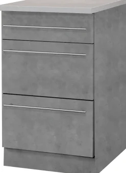 wiho Küchen Unterschrank »Chicago« 50 cm breit mit 2 Auszügen