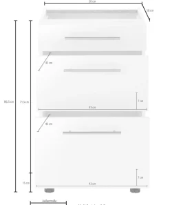 wiho Küchen Unterschrank »Ela« Breite 50 cm, mit Soft-Close-Funktion
