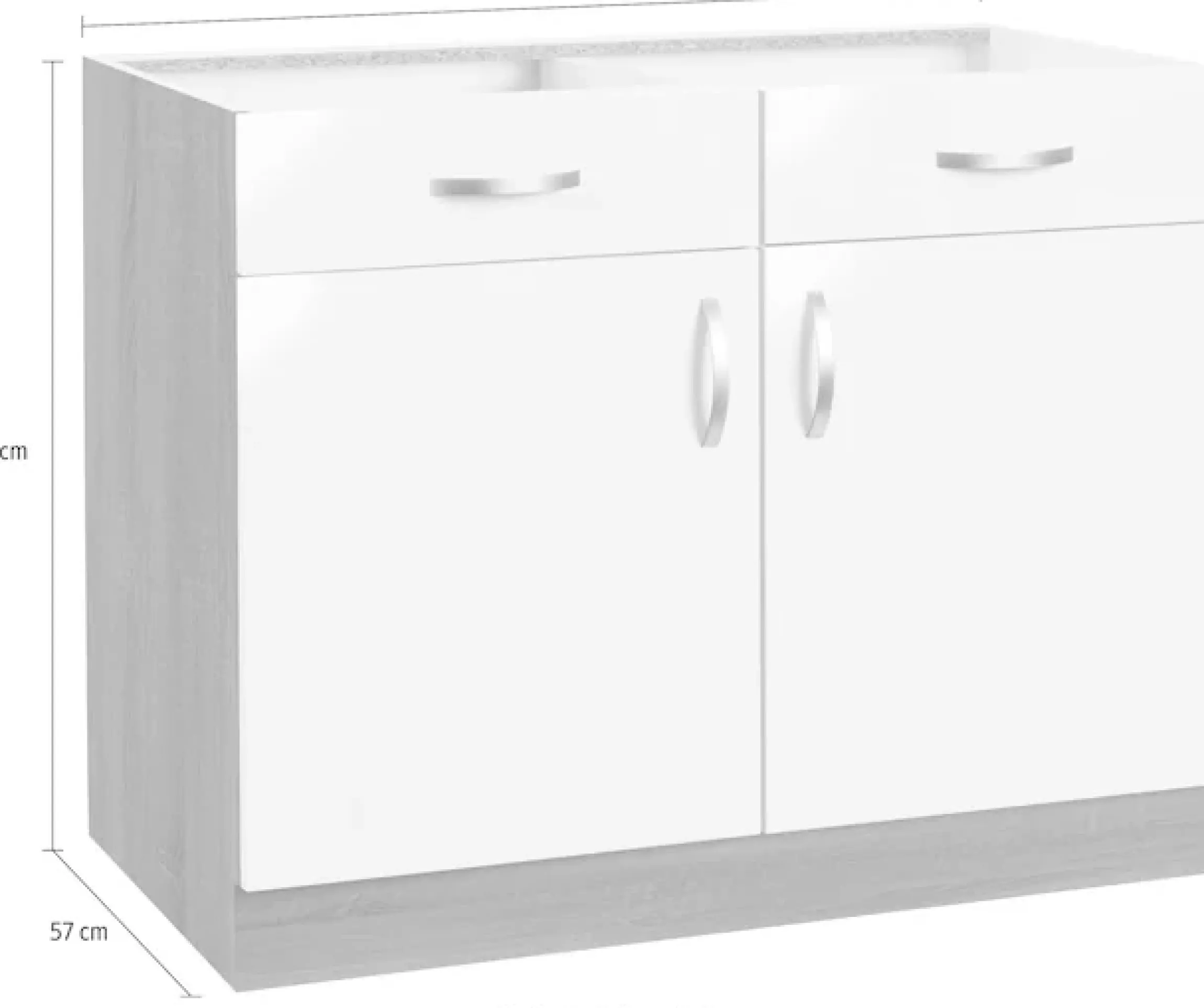 wiho Küchen Unterschrank »Flexi« Breite 100 cm