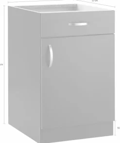 wiho Küchen Unterschrank »Flexi« Breite 50 cm