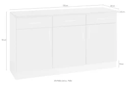 wiho Küchen Unterschrank »Kiel« 150 cm breit, 50 cm tief