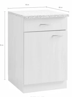 wiho Küchen Unterschrank »Kiel« 50 cm breit, 60 cm tief