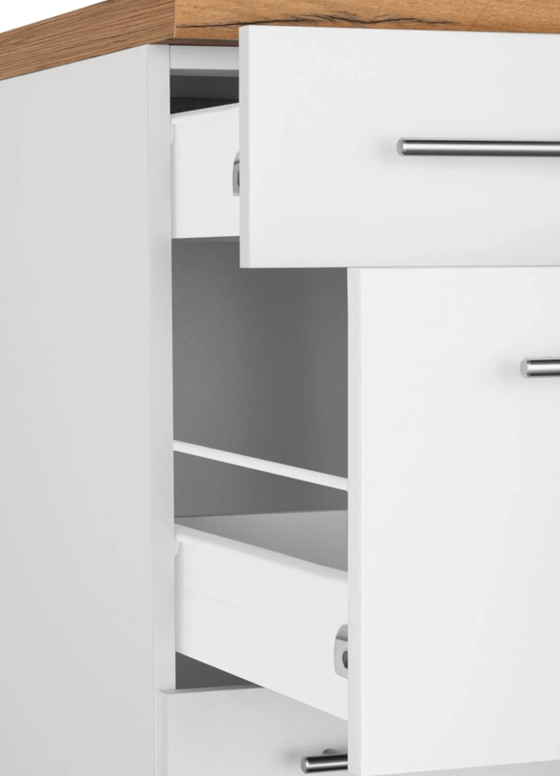 wiho Küchen Unterschrank »Unna« 90 cm breit, mit 2 großen Auszügen