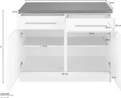wiho Küchen Unterschrank »Unna« 100 cm breit