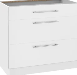 wiho Küchen Unterschrank »Unna« 90 cm breit, mit 2 großen Auszügen, ohne Arbeitsplatte