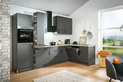 wiho Küchen Winkelküche »"Simi", mit verstellbaren Füßen, wahlweise mit E-Geräten« Soft-Close-Funktion in Schubkästen & Auszügen, Stellbreite 315/175 cm