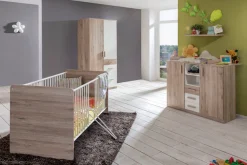 Wimex Babyzimmer-Komplettset »Bergamo« Set, 3 Stk. tlg. Bett + Wickelkommode + 2 trg. Schrank