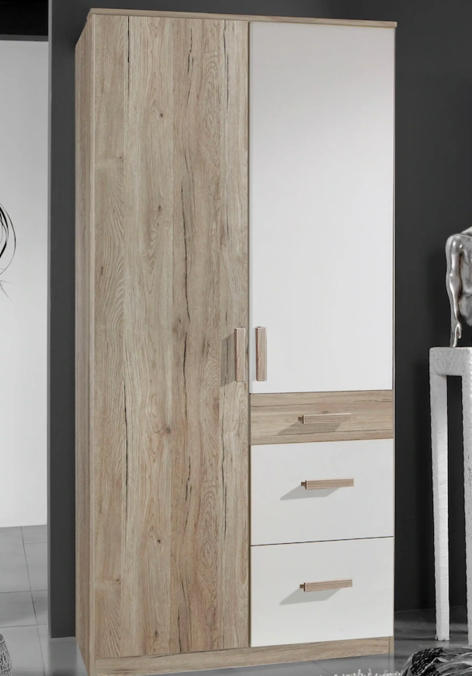 Wimex Babyzimmer-Komplettset »Bergamo« Set, 3 Stk. tlg. Bett + Wickelkommode + 2 trg. Schrank