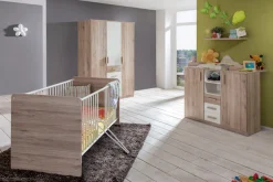 Wimex Babyzimmer-Komplettset »Bergamo« Set, 3 Stk. tlg. Bett + Wickelkommode + 3 trg. Schrank