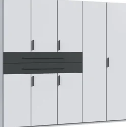 Wimex Drehtürenschrank »Digit Kleiderschrank wahlweise mit oder ohne Spiegel« Schlafzimmer Schrank Bestseller im modernem Design,erhältlich in den Breiten 225cm oder 270cm (mit 8 oder 10 Türen)