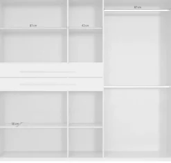 Wimex Drehtürenschrank »Digit Kleiderschrank wahlweise mit oder ohne Spiegel« Schlafzimmer Schrank Bestseller im modernem Design,erhältlich in den Breiten 225cm oder 270cm (mit 8 oder 10 Türen)