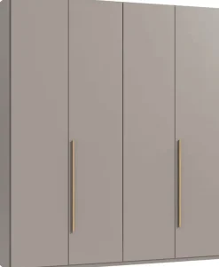 Wimex Drehtürenschrank »Kleiderschrank London, in den Breiten 180cm, 225cm oder 270cm« mit verschiedenen Griffen in goldfarben, silberfarben oder schwarz,wahlweise mit Basic- oder Premium-Ausstattung erhältlich