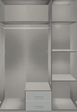 Wimex Drehtürenschrank »Lübeck« Akustiklamellen Optik, mit Spiegeltüren, 135 oder 180cm breit