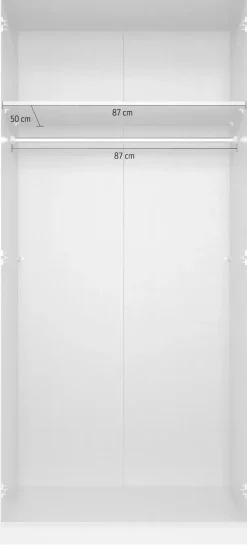 Wimex Drehtürenschrank »Marburg in der Breite 90cm, inkl. Kleiderstange und Einlegeboden« in verschiedenen Farbvarianten erhältlich