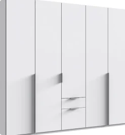 Wimex Drehtürenschrank »Mugano« mit langen oder kurzen Griffen aus Metall,in vielen Breiten, 208 oder 236 cm hoch, Made in Germany