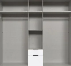 Wimex Drehtürenschrank »Mugano« mit langen oder kurzen Griffen aus Metall,in vielen Breiten, 208 oder 236 cm hoch, Made in Germany