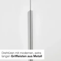 Wimex Drehtürenschrank »Mugano« mit langen oder kurzen Griffen aus Metall,in vielen Breiten, 208 oder 236 cm hoch, Made in Germany