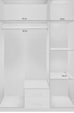 Wimex Drehtürenschrank »Soest« mit Farbglas-Tür, wahlweise 135 oder 180cm breit