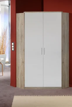 Wimex Eckkleiderschrank »Joker« Ecklösung Garderobe mit 2 Kleiderstangen und 8 Einlegeböden