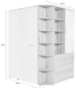 Wimex Eckkleiderschrank »Joker« begehbarer Kleiderschrank, Garderobe, Ecklösung