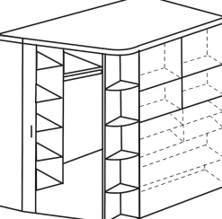 Wimex Eckkleiderschrank »Joker« begehbarer Kleiderschrank, Garderobe, Ecklösung