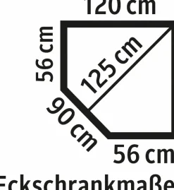 Wimex Eckkleiderschrank »New York« inklusive LED Beleuchtung innen