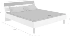 Wimex Futonbett »Budapest« Inklusive zweifarbiges Kopfteil, Liegefläche 180x200cm