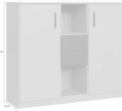 Wimex Highboard »Bahamas, inkl. 2 Schubladen in Absatzdekor, Breite: 122cm« Passend zur Jugendzimmer-Serie Bahamas