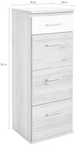 Wimex Hochkommode »Joker« Schminkschrank Schminkkommode mit 4 Schubladen