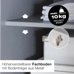 Wimex Inneneinteilung »MUGANO, Breite 87cm, Höhe 148cm«