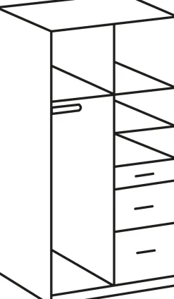 Wimex Kleiderschrank »Click« mit Spiegel