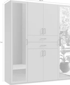 Wimex Kleiderschrank »Diver Drehtürenschrank mit Spiegel, in der Breite 180cm« Bestseller Schlafzimmerschrank