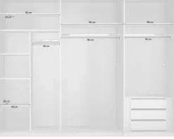 Wimex Kleiderschrank »Indiana by fresh to go, wahlweise mit oder ohne Spiegel« INKLUSIVE Innenausstattung und Selbsteinzug für die Türen,große Breiten250 oder 300cm, mit oder ohne Glasfront, Made in Germany