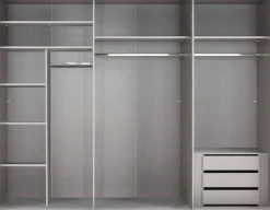 Wimex Kleiderschrank »Indiana by fresh to go, wahlweise mit oder ohne Spiegel« INKLUSIVE Innenausstattung und Selbsteinzug für die Türen,große Breiten250 oder 300cm, mit oder ohne Glasfront, Made in Germany