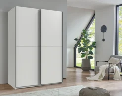Wimex Kleiderschrank »Mugano, B/T/H 135 oder 180/65/198cm, Made in Germany« wähle Deine Ausstattung: Basic oder Premium!,2 Schwebetüren mit oder ohne Spiegel, Metallgriffe