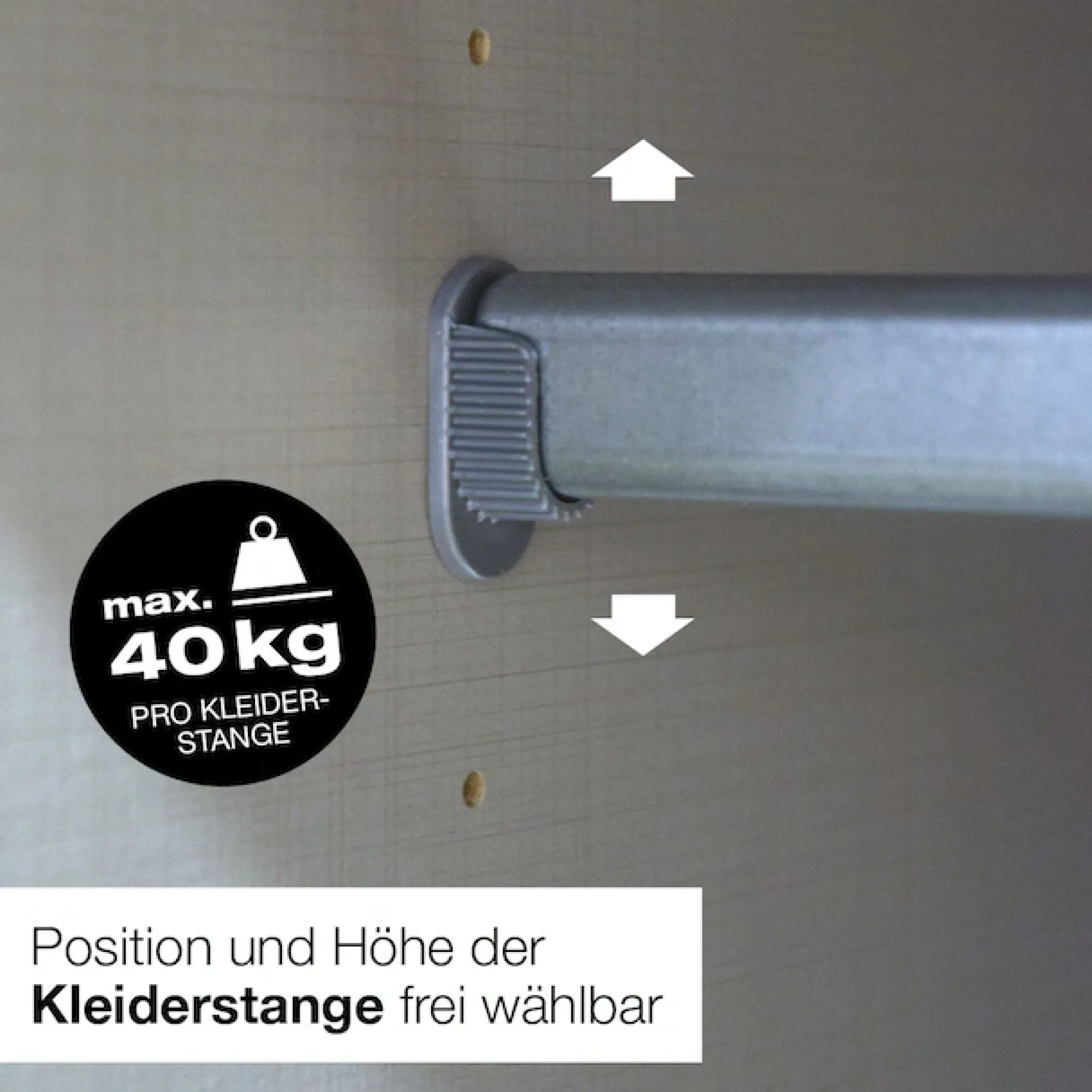 Wimex Kleiderschrank »Mugano, B/T/H 135 oder 180/65/198cm, Made in Germany« wähle Deine Ausstattung: Basic oder Premium!,2 Schwebetüren mit oder ohne Spiegel, Metallgriffe