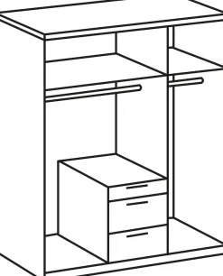 Wimex Kleiderschrank »New York« wahlweise 208 oder 236cm hoch