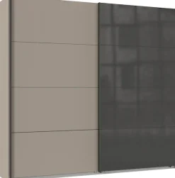 Wimex Kleiderschrank »Tilburg, Metallgriffe, Made in Germany« Breite 270cm wahlweise mit 2 oder 3 Türen,mit Schwebetüren, jeweils 1 Glaselement, 180, 225 oder 270cm breit