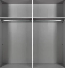 Wimex Kleiderschrank »Tilburg, Metallgriffe, Made in Germany« Breite 270cm wahlweise mit 2 oder 3 Türen,mit Schwebetüren, jeweils 1 Glaselement, 180, 225 oder 270cm breit