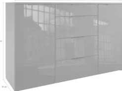 Wimex Kombikommode »Level36 C by fresh to go« mit Glaselementen auf der Front, soft-close Funktion, 135cm breit