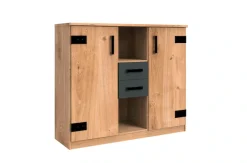 Wimex Kombikommode »Liverpool, Schrank 2trg.mit 2 Schubladen, Made in Germany« mit Soft-Close, 124/41/105cm, Industrial Design