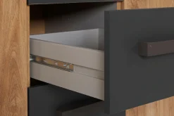 Wimex Kombikommode »Malmö, Schrank mit 2 Türen und 4 Schubladen, Made in Germany« im rusikaler look, Industrial Design, 130x41x83cm