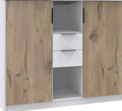 Wimex Kombikommode »Norderney Kommode Sideboard 2-türig 2 Schubladen« B/T/H 122/40/105cm, mit Metallgriffe und Metallschienen